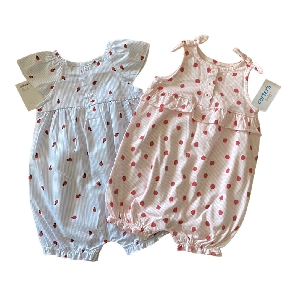 GIRLS CARTERS ROMPER BUNDLE-SIZE 12 MONTHS